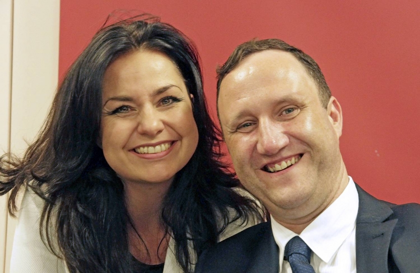 Heidi Allen MP with Ben Shelton, the newly elected chairman of South Cambridgeshire Conservative Association.
