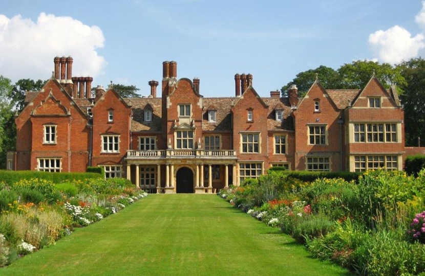 Longstowe Hall dates back to Elizabeth I and is not normally open to the public.  It is hosting an evening with the Rt Hon Nicky Morgan MP on Friday, 9th March 2018 at 7.30 pm.  Tickets, at £35.00 each, are only available from South Cambridgeshire Conservative Association.