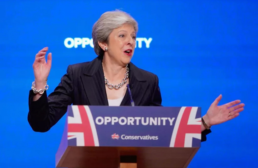 "When we come together, there is no limit to what we can achieve," Theresa May, Prime Minister at the 2018 Conservative Party conference.