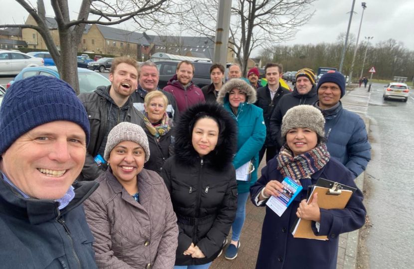 Campaigning in Cambourne 2022