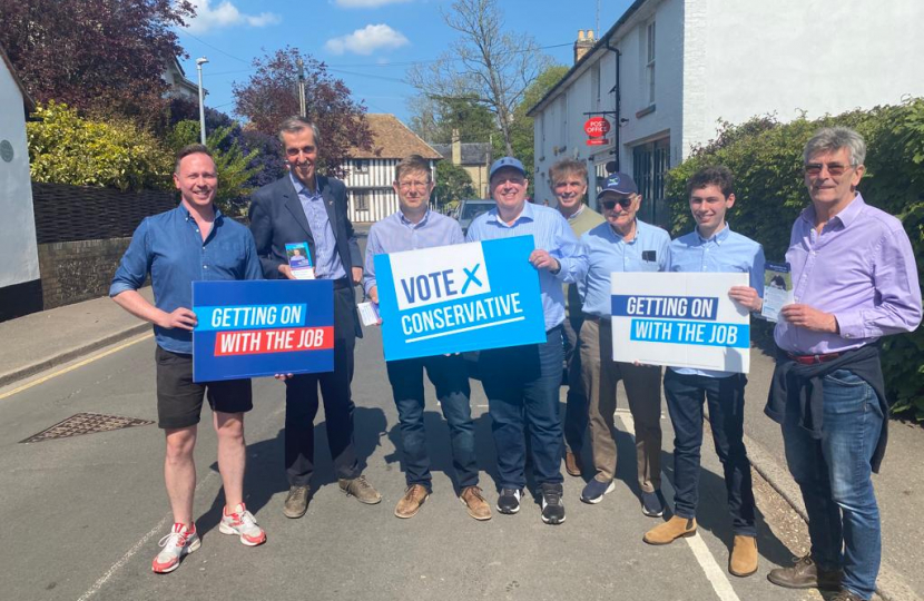 Campaigning in Whittlesford 2022