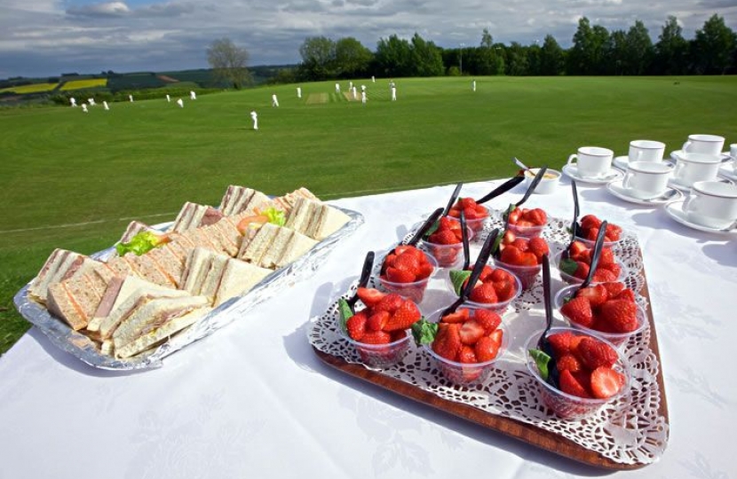 Afternoon tea and cricket - Saturday, 3rd September 2016
