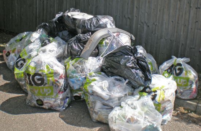 Rubbish collected by Histon and Impington volunteers