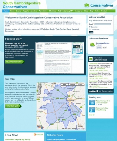 South Cambridgeshire Conservative Association (SCCA) website